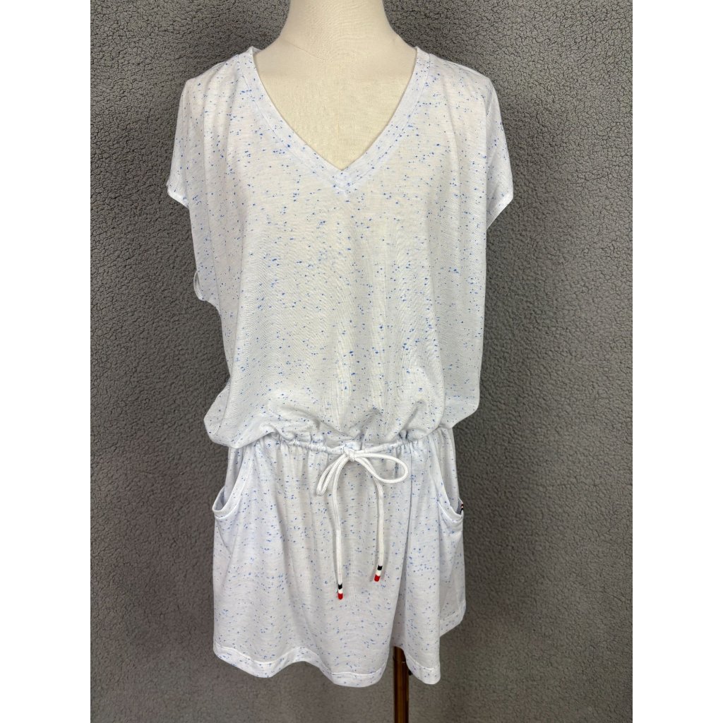 Tommy Hilfiger Multicolor V-Neck Swim Dress Cover Up Drawstring Size L/Xl Nwt's.